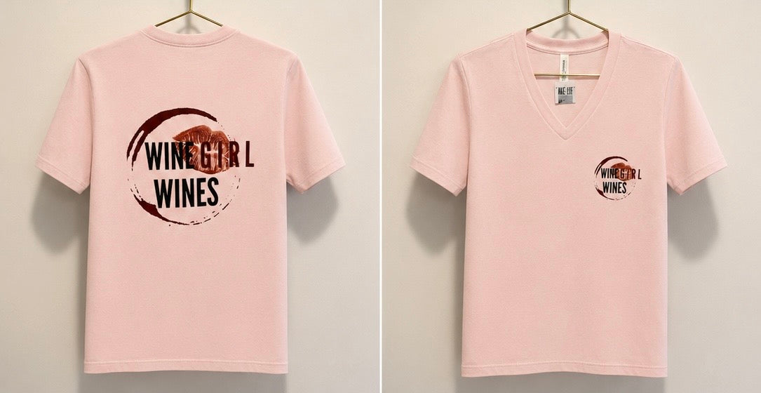 Women Pink V Neck