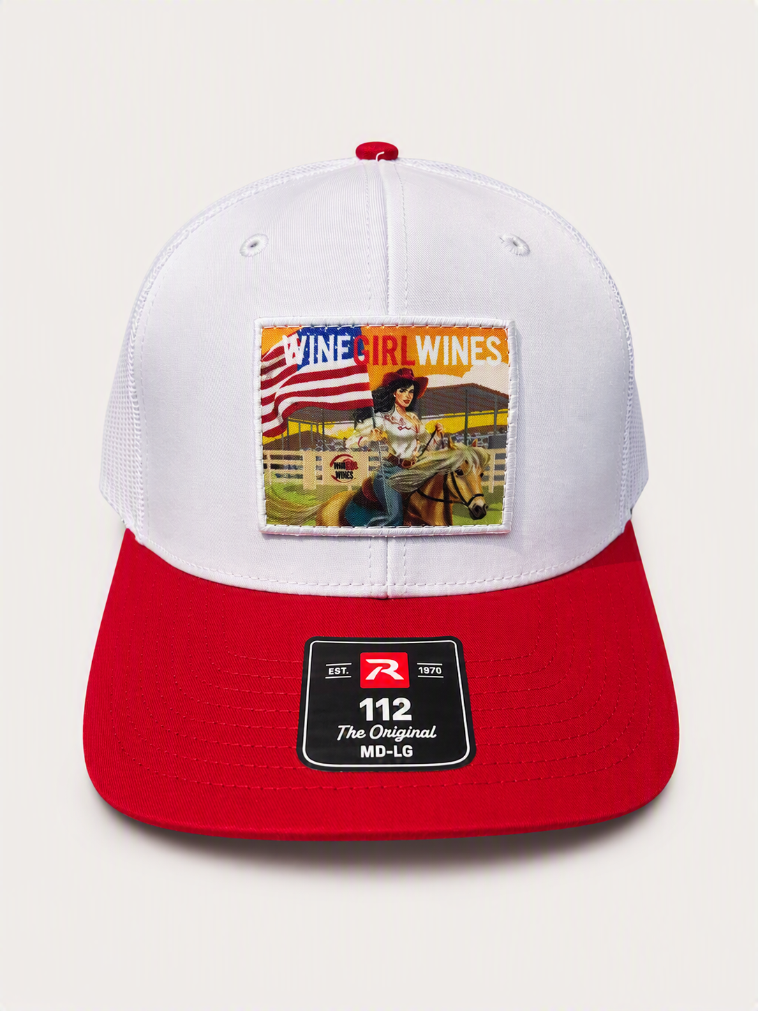 Rodeo Queen Trucker Hat - White + Red